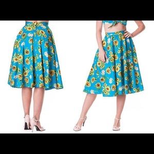 Hell Bunny Sunflower Skirt XL